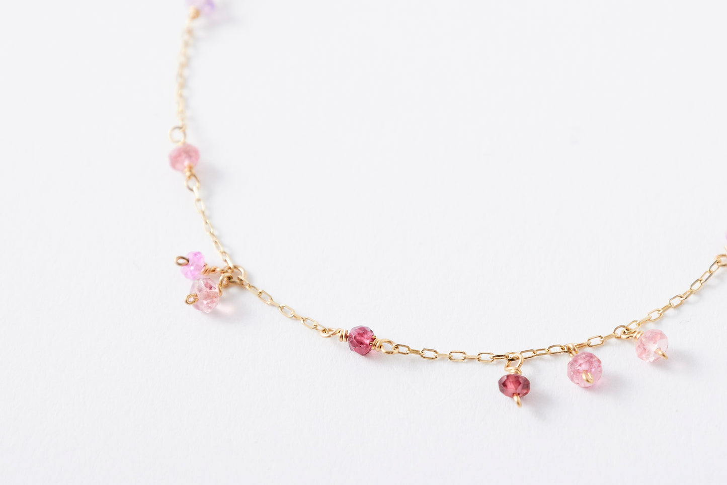 [ BASIC ] Pink Stones Bracelet