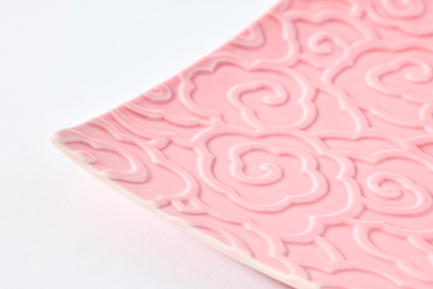 Set of 2 Zuiun Square Plates (S) - Pink