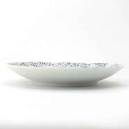 Tortoiseshell Pattern Nabeshima Komon Small Plate Imari Porcelain