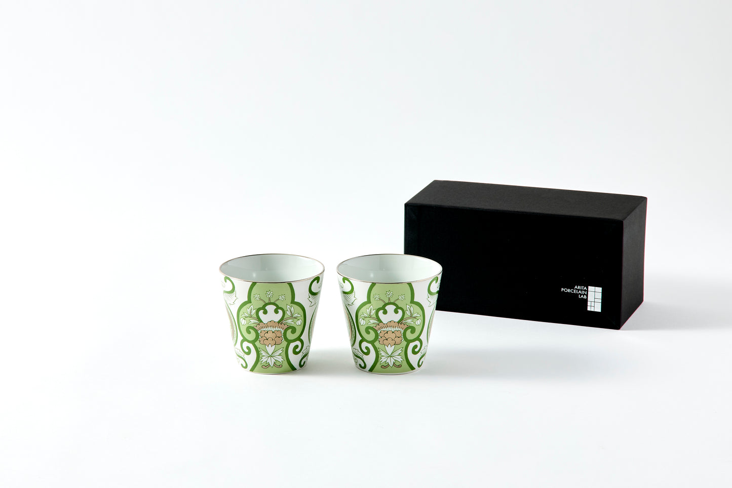 Set of 2 Rock Cups 300ml - JT Ko-Imari Floral Pattern