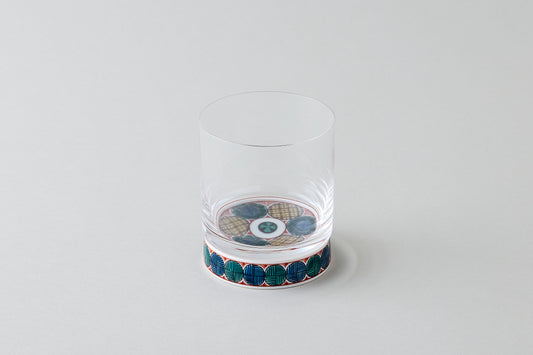 Rock Glass - Ko-Kutani Circle Motif