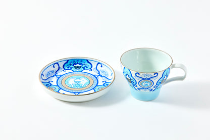 Teacup & Saucer - JB Koimari Floral Pattern