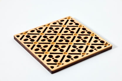 Coaster – Plum Blossoms in Diamond Pattern