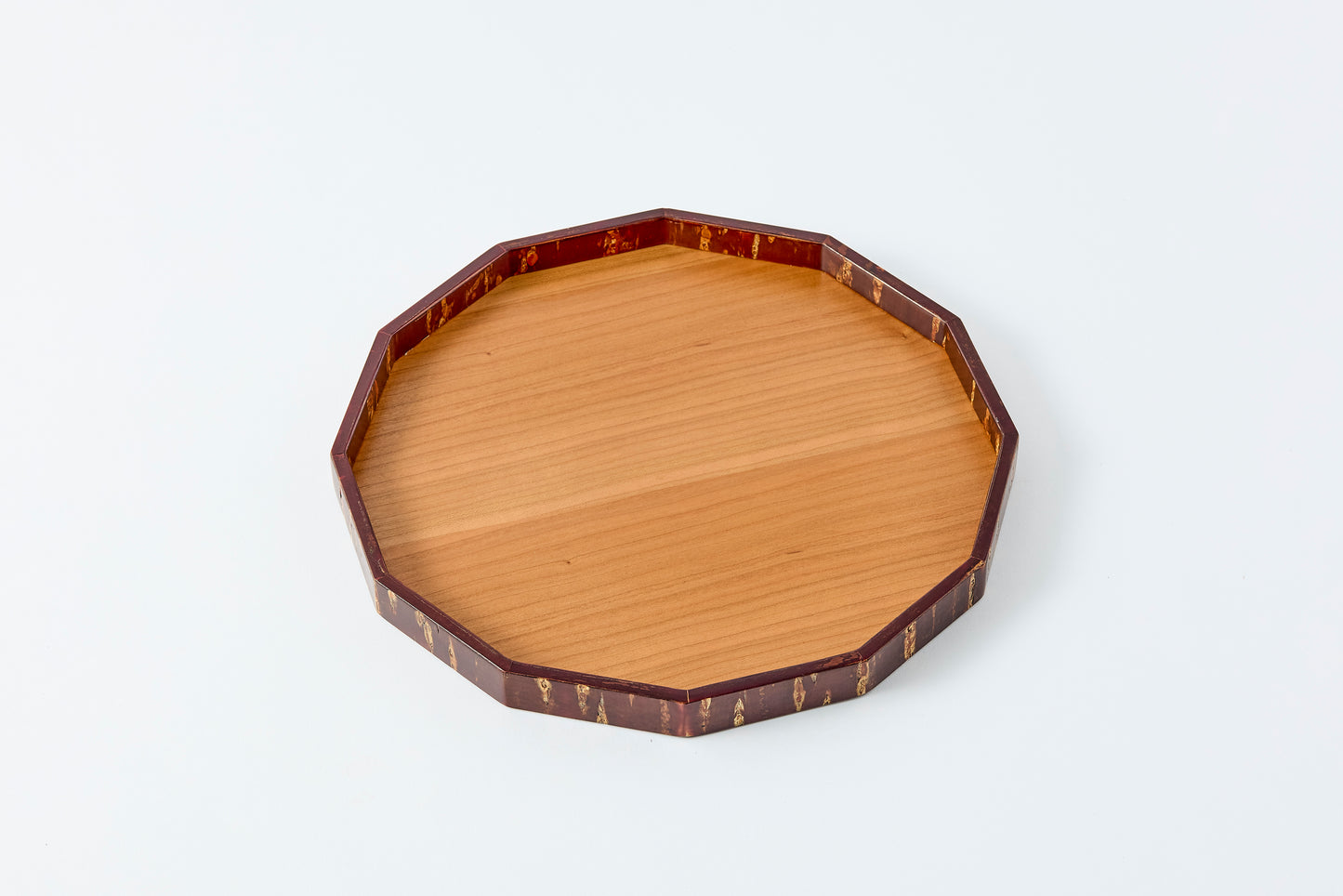 12-Sided Tray (Medium) – Cherry Wood