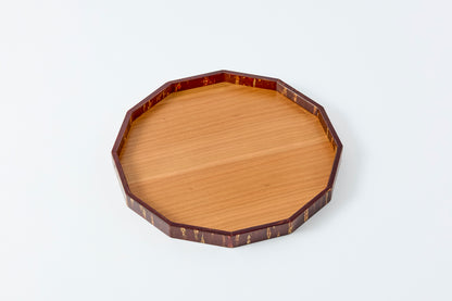 12-Sided Tray (Medium) – Cherry Wood
