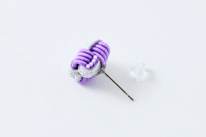 Ichimatsu | Pierce (Surgical Stainless Steel) -Bellflower & Silver