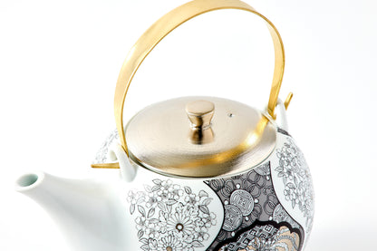 Teapot - JS Mokko Paulownia Motif 600ml