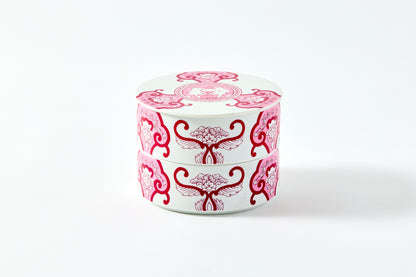 Double-tier Serving Box - JA Ko-Imari Floral Pattern