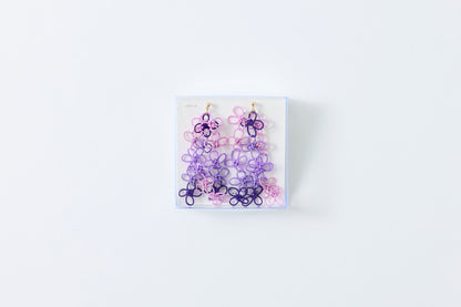 Flower Garden | Non-Pierced Earrings (Resin) - Wisteria Melody