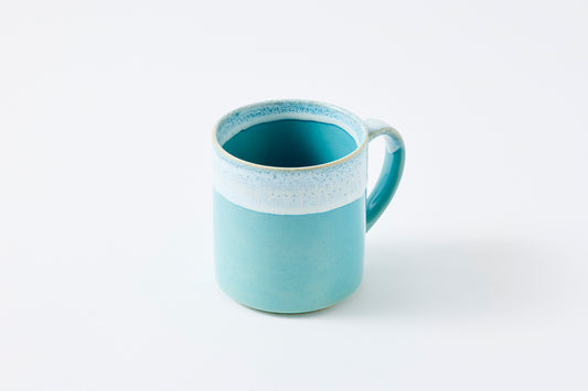FD Blue Karatsu Drip Tall Mug Hasami Porcelain