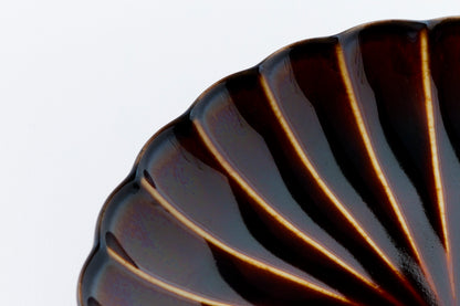 5-inch Plate Lacquer Brown