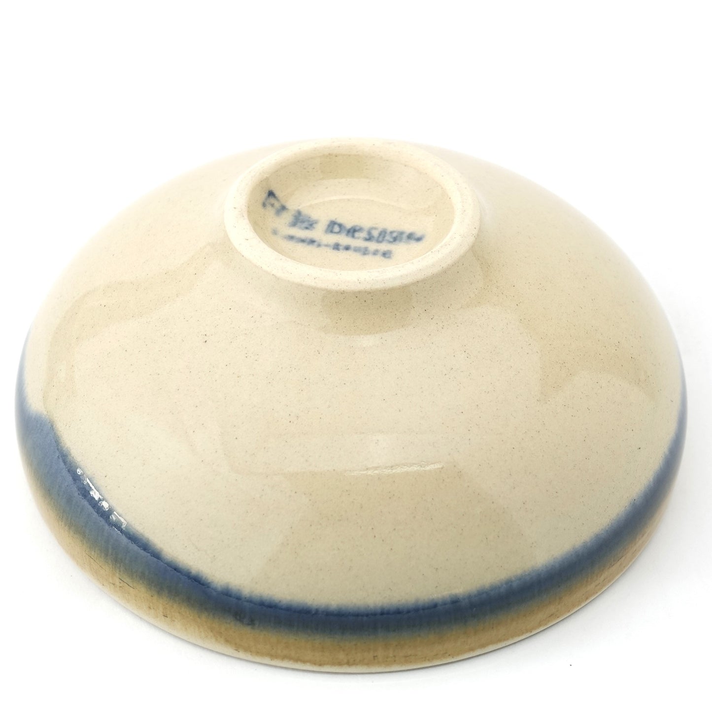 FD Two-Tone Wrapped Round Flat Bowl Hasami Porcelain