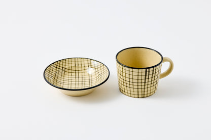 Lattice Cup & Saucer Hasami Porcelain