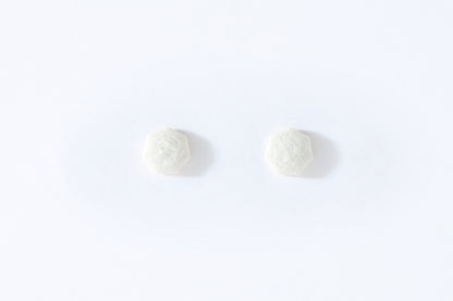 Ice-Colored Heptagonal Earrings