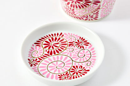 Soba Choko & Condiment Plate Set - JA Octopus Vine Wine Red