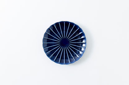 8-inch Plate Eggplant Navy Blue