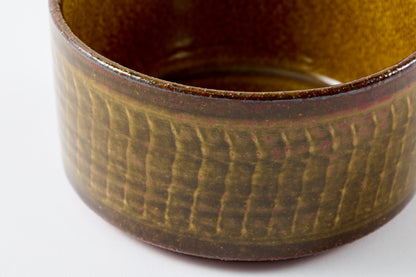 FD Amber Glaze Brush Stroke Soup Mug Hasami Porcelain