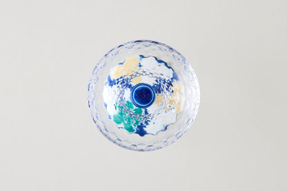 Dessert Glass Medium (Lattice) - Clover Blue