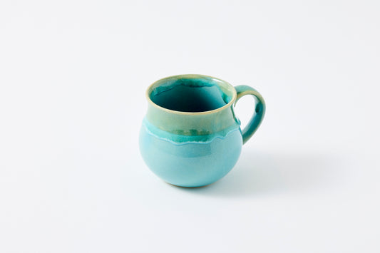 White Drip Glaze Blue Aroma Mug Hasami Porcelain