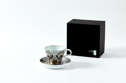 Teacup & Saucer - JS Mokko Paulownia Motif 150ml