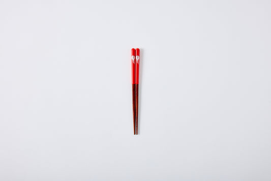 Dishwasher-Safe Moon Rabbit Chopsticks Red 16cm