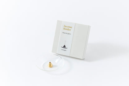 Brass Top Glass Plate Triangle