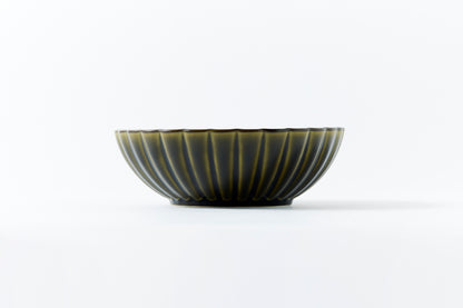 Deep Round Bowl Rikyu Green Large