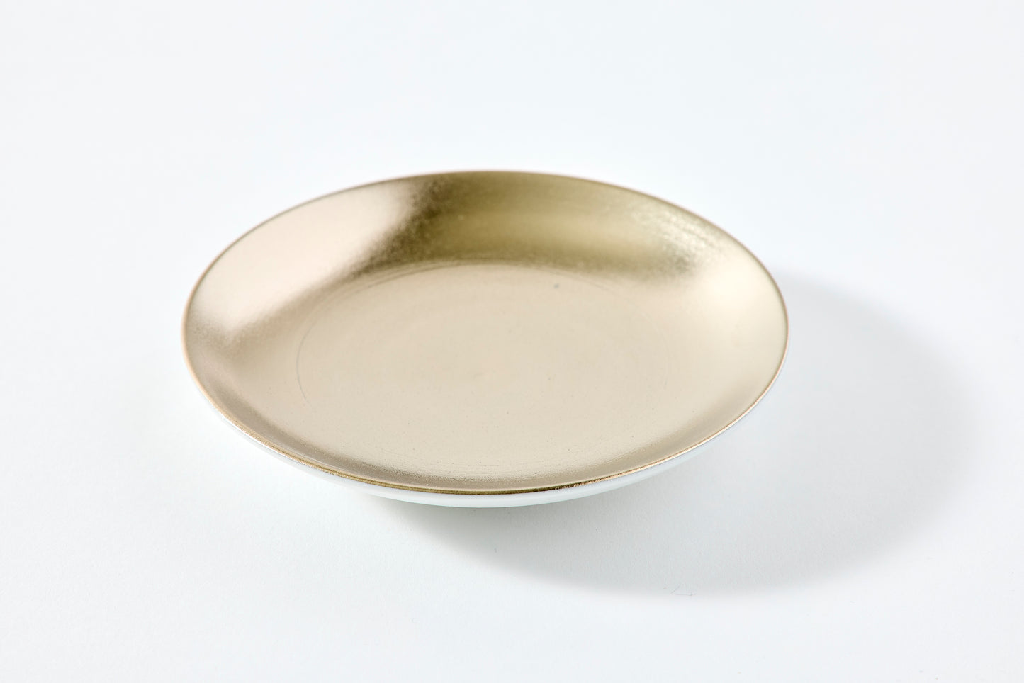Set of 4 Small Plates - Gold & Platinum