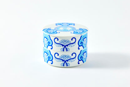 Double-tier Serving Box - JB Ko-Imari Floral Pattern