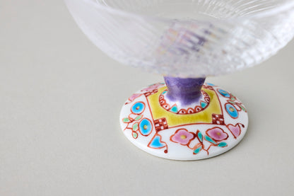 Dessert Glass Small (Diagonal Cut)- Flower House