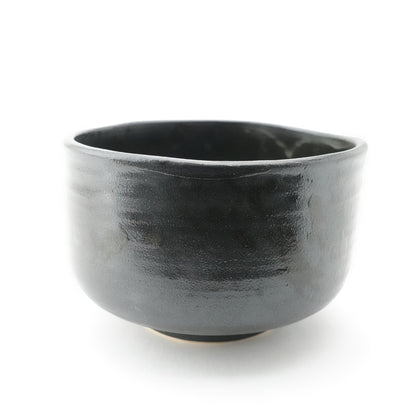 FD Black Glaze Matcha Bowl Nodate Hasami Porcelain