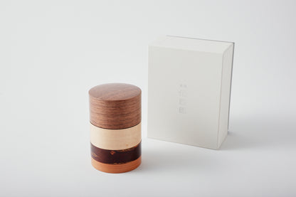 4-Color Tea Canister - Walnut
