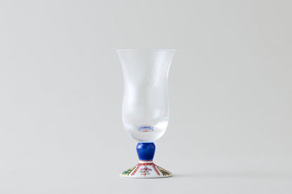 Cold Sake Glass (Diagonal Cut) - Quilt