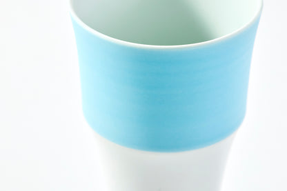 Set of 2 Stepped Free Cups - Pearl Blue