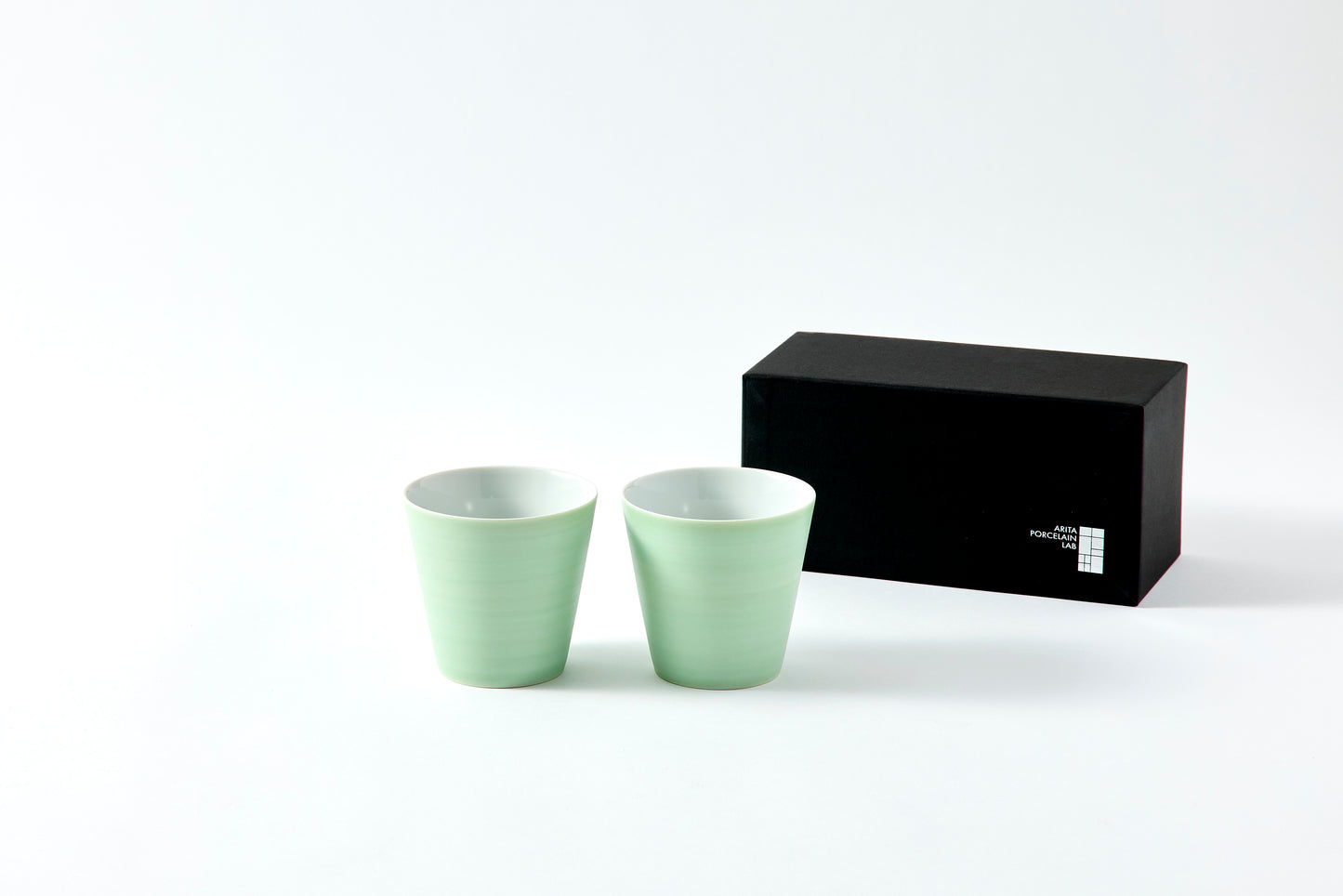 Set of 2 Rock Cups 300ml - Pearl Green