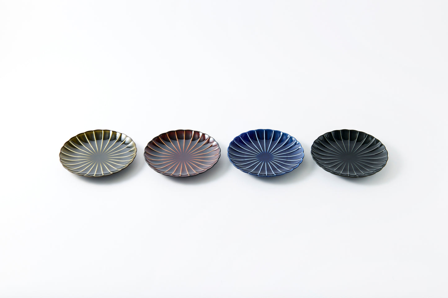 8-inch Plate Eggplant Navy Blue