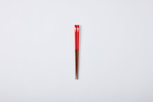 Dishwasher-Safe Moon Rabbit Chopsticks Red 18cm