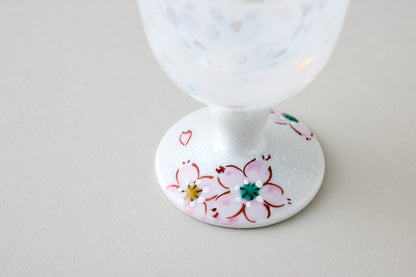 Cold Sake Glass (Opal) - Sakura Moif Silver