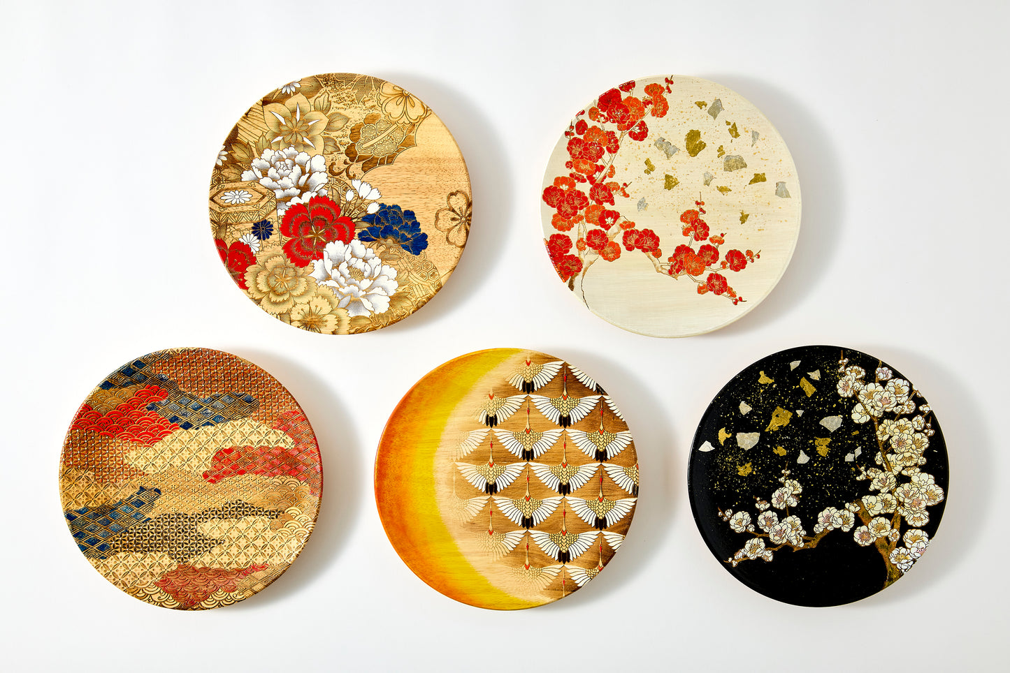 Decorative Plate –   Kyo-Yuzen Pattern Collection: Sai