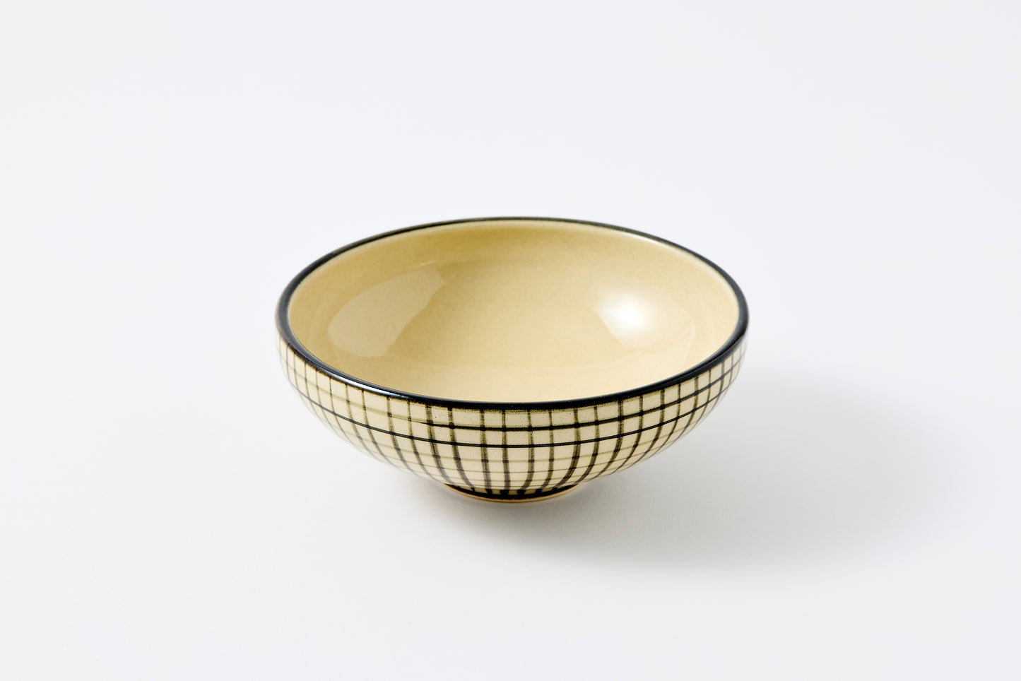 FD Lattice Round Flat Bowl Hasami Porcelain
