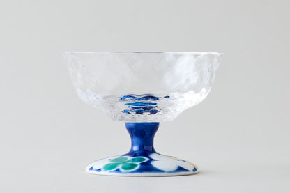 Dessert Glass Medium (Lattice) - Clover Blue