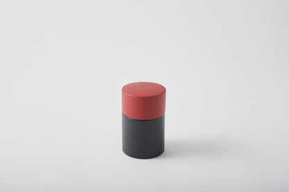 Tea Canister Vermilion Decor Long
