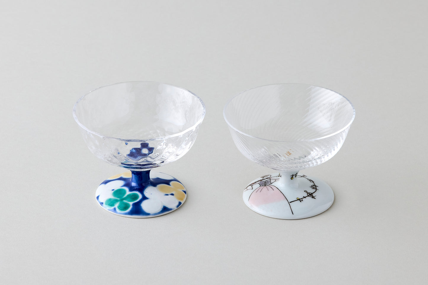 Dessert Glass Medium (Lattice) - Clover Blue