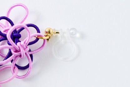 Flower Garden | Non-Pierced Earrings (Resin) - Wisteria Melody