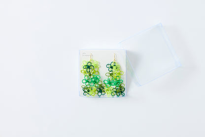 Flower Garden | Hook Pierced Earrings - Forest Breeze