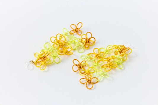 Flower Garden | Non-Pierced Earrings (Resin) - Sunlit Glow